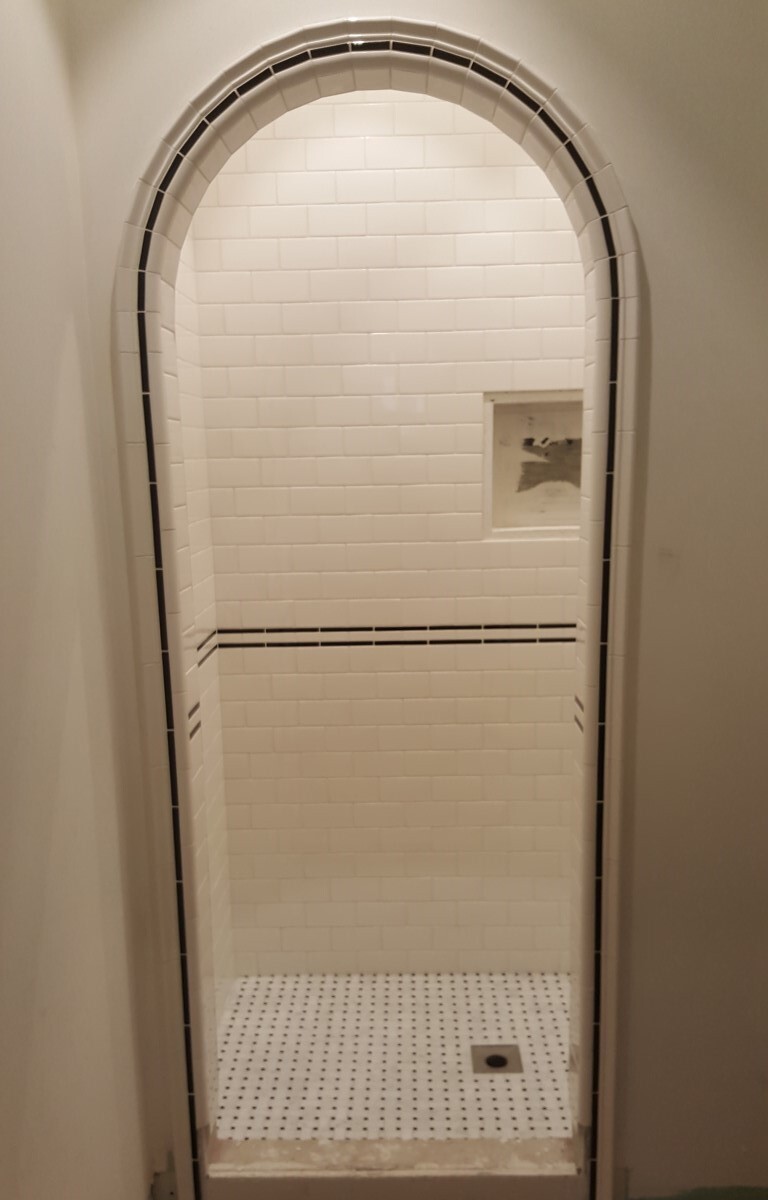 Shower Arch Cut
